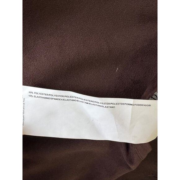 Joseph Ribkoff Faux Suede Fringe Poncho Size S/M Chocolate Western Boho Top NEW - Picture 8 of 9